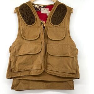 VTG 60s Penneys Foremost Hunting Clothing Canvas Shooting Vest M Removable Pouch